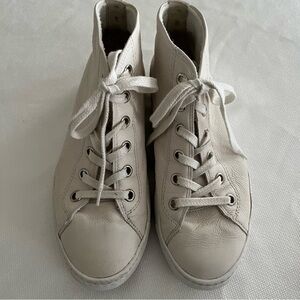 Women's Paul Green Leather High-Top Sneakers